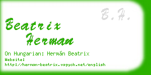 beatrix herman business card